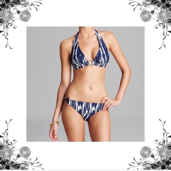{Shoshanna} East Lake Navy Ikat Bikini Bottom - Picture 8 of 8